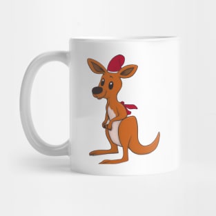 Cute Kangaroo Drawing Mug